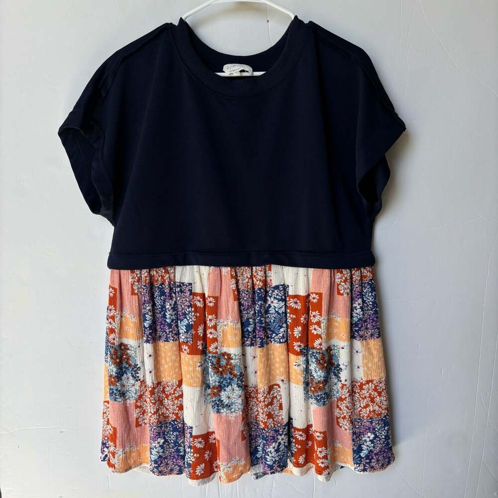 In February Patchwork Floral Mini Dress Size S